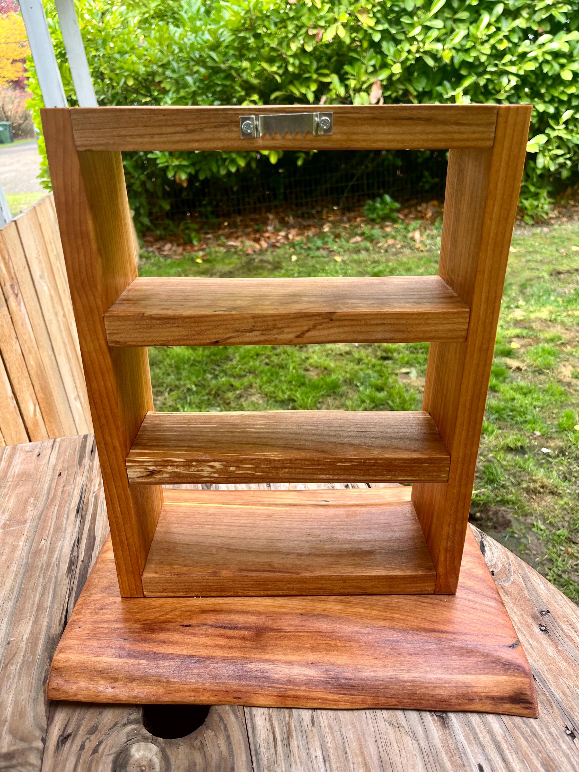 Live-Edge Alder Wood Shelf | Handmade Rustic Desk or Wall Decor