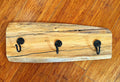 Live-Edge Apple Wood Coat Rack: Handmade 3-Hook Wall Organizer
