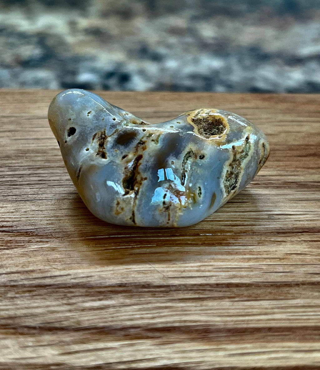 Handcrafted Oak Box Set: Willamette Valley Agate Pulls, Sparkle Felt Lining