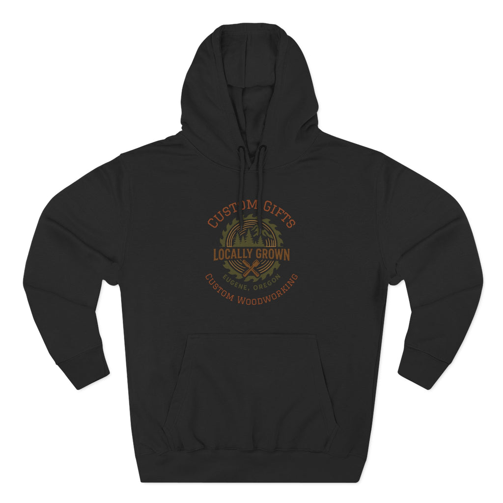 Locally Grown Gifts Branded Three-Panel Fleece Hoodie