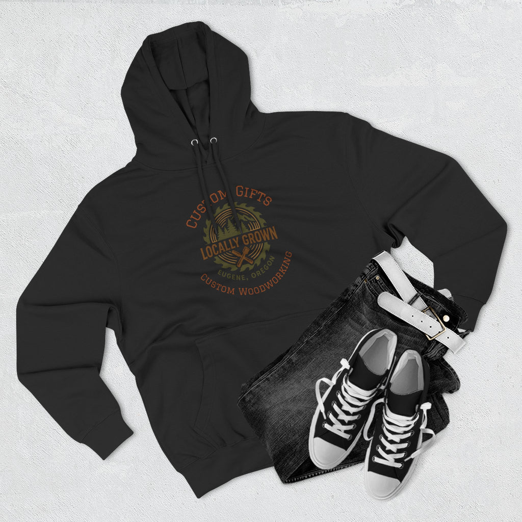 Locally Grown Gifts Branded Three-Panel Fleece Hoodie