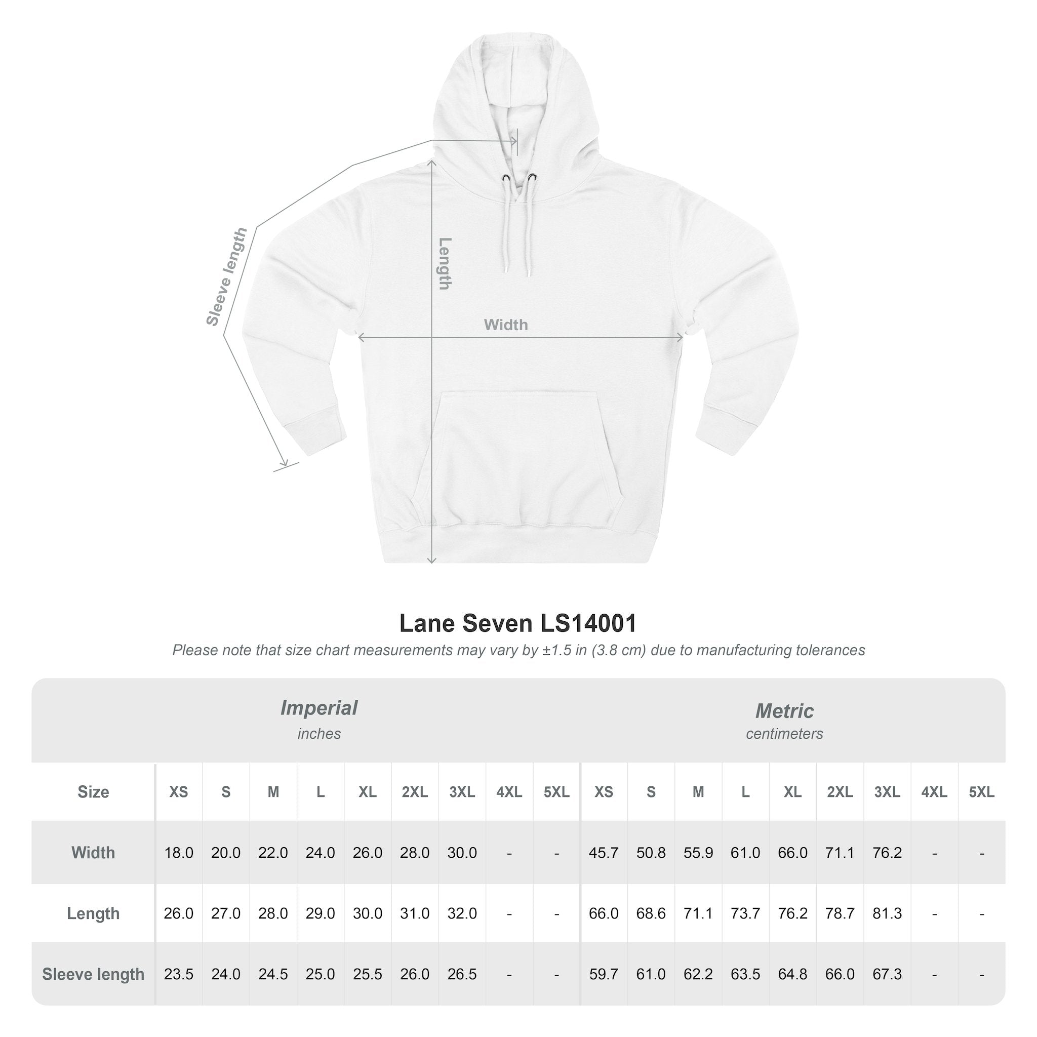 Locally Grown Gifts Branded Three-Panel Fleece Hoodie