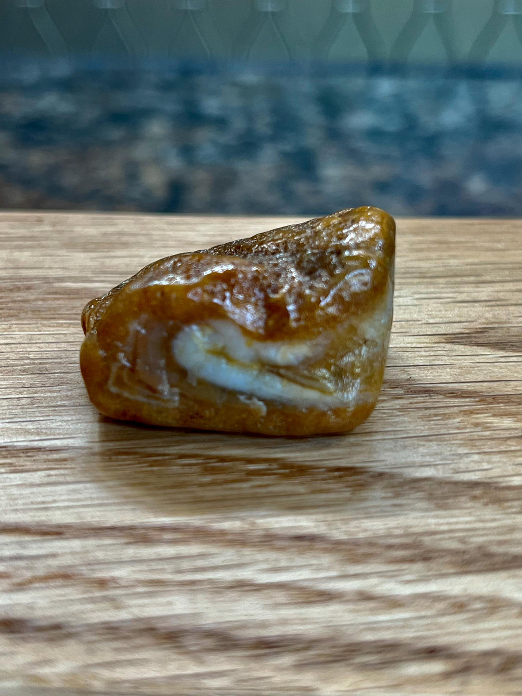 Handcrafted Oak Box Set: Willamette Valley Agate Pulls, Sparkle Felt Lining