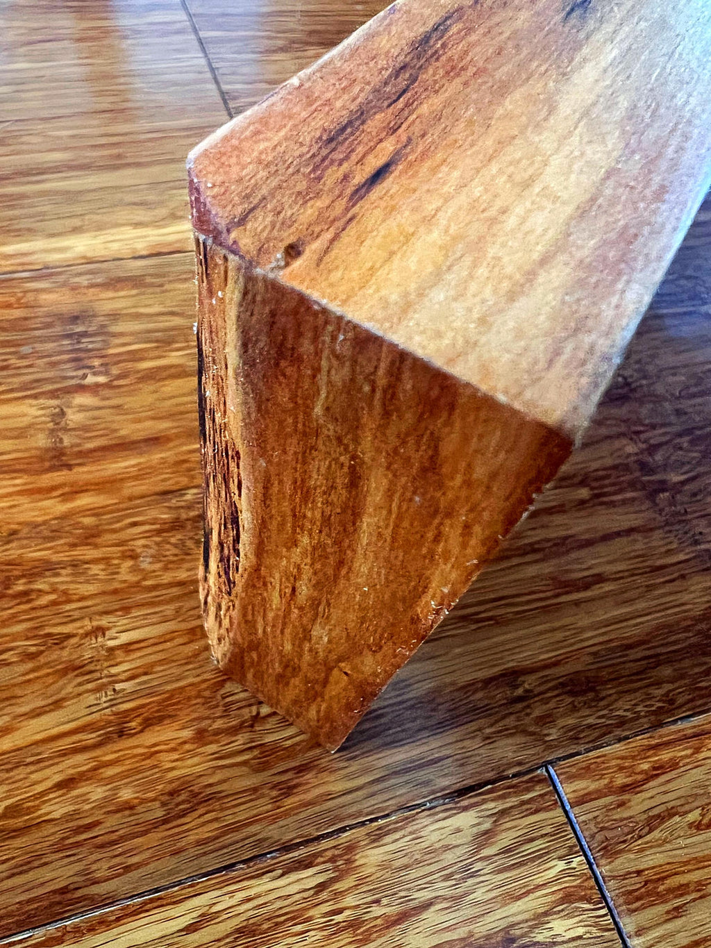 Live-Edge Yellow Plum Wood Jewelry Tray: Handmade Tung Oil Finish