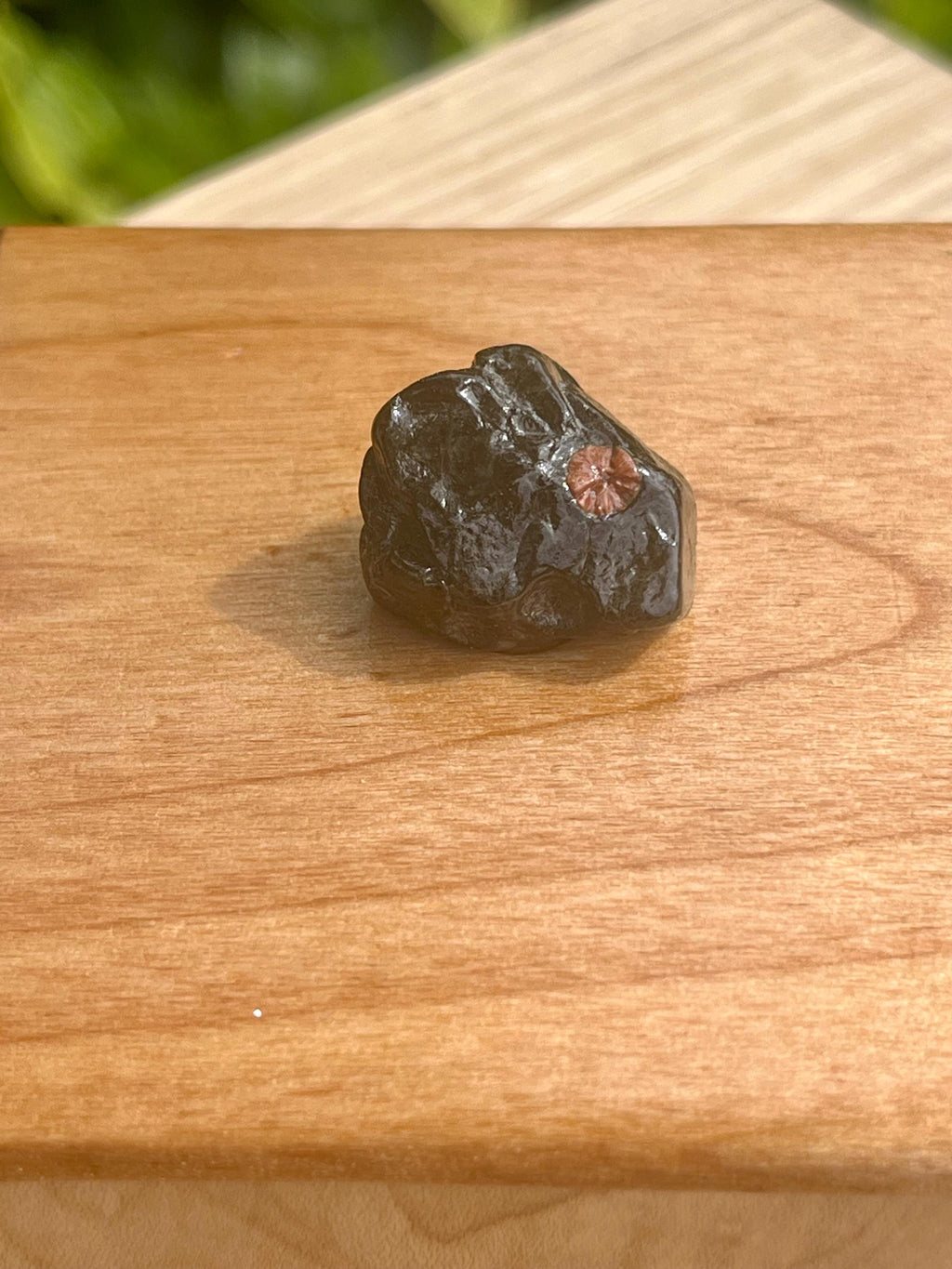 Handcrafted Wood Jewelry Box: Oregon Agate, Salvaged Cherry Lid