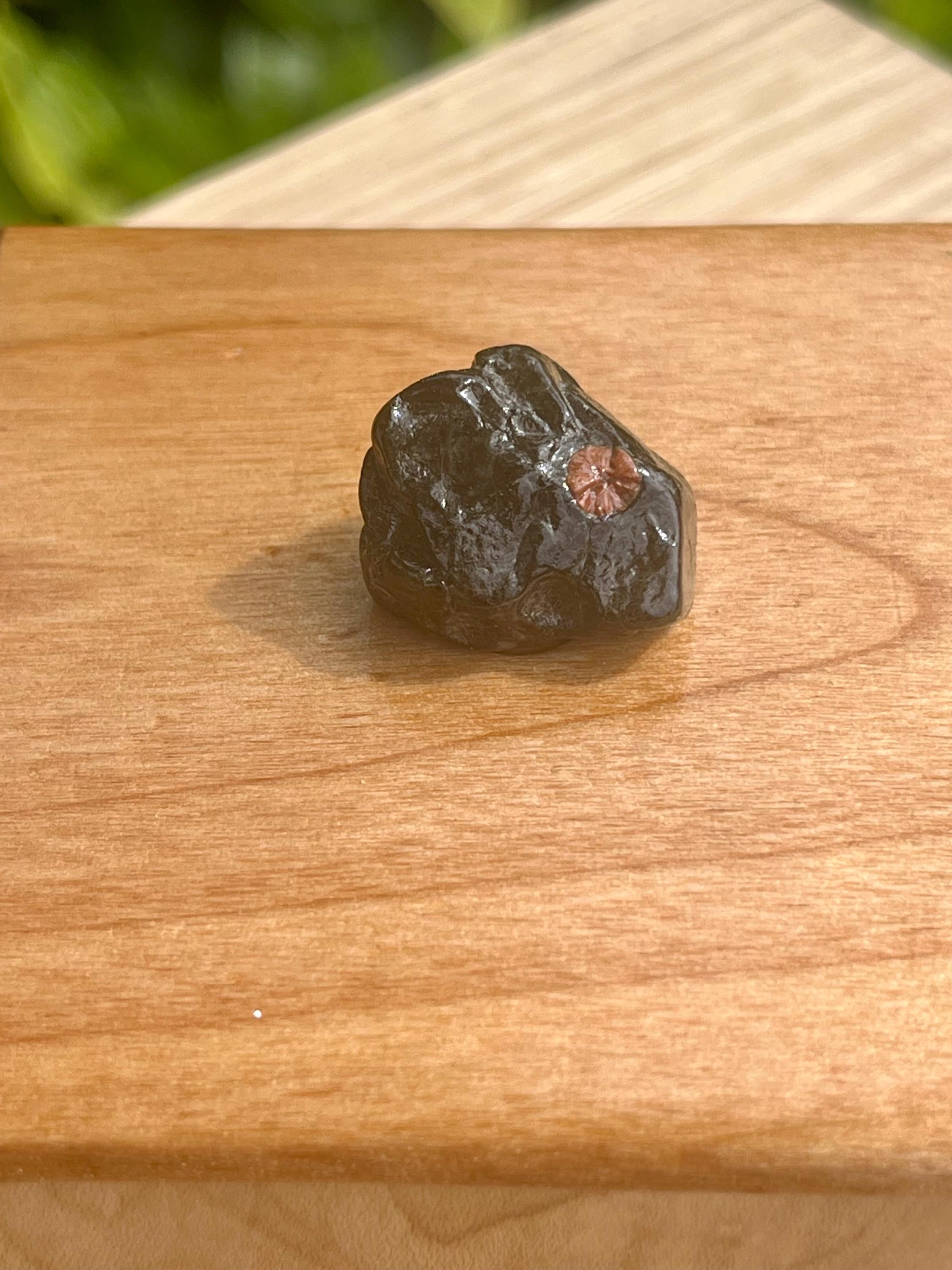 Handcrafted Wood Jewelry Box: Oregon Agate, Salvaged Cherry Lid