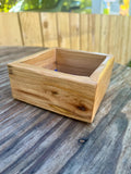 Handmade Plum Wood Ring Tray | Live Edge Jewelry Dish, Blue Felt Lined