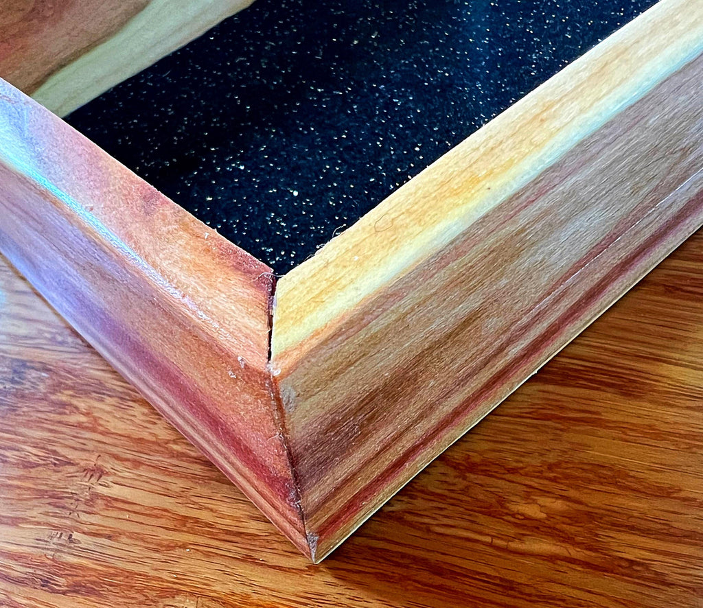 Live-Edge Yellow Plum Wood Jewelry Tray: Handmade Wooden Catchall