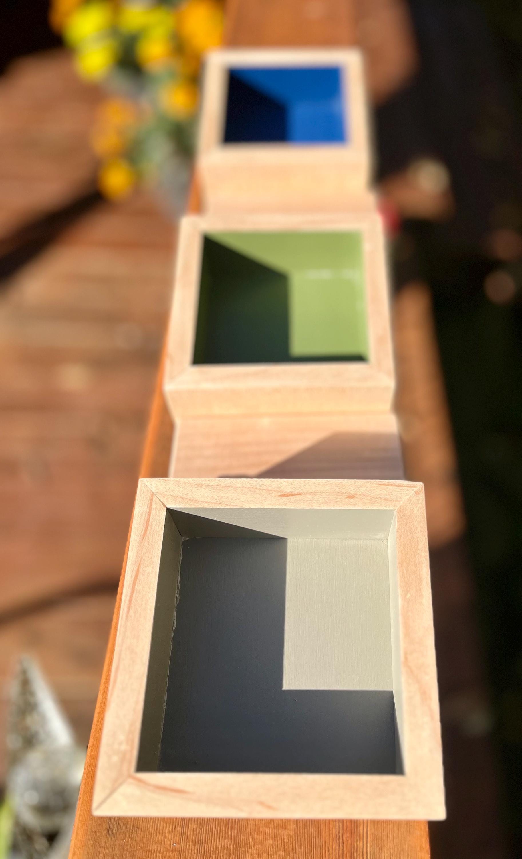 Handmade Maple Storage Boxes Set: Rustic Walnut Pulls, Oregon Wood Decor