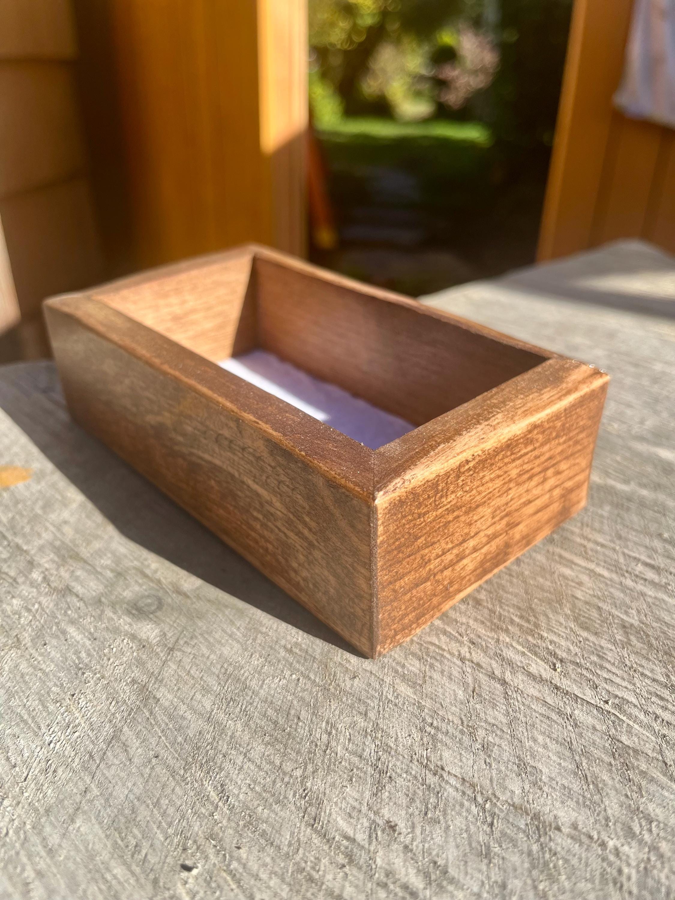 Handmade Purple Plum Wood Ring Tray | Live-Edge Trinket Dish