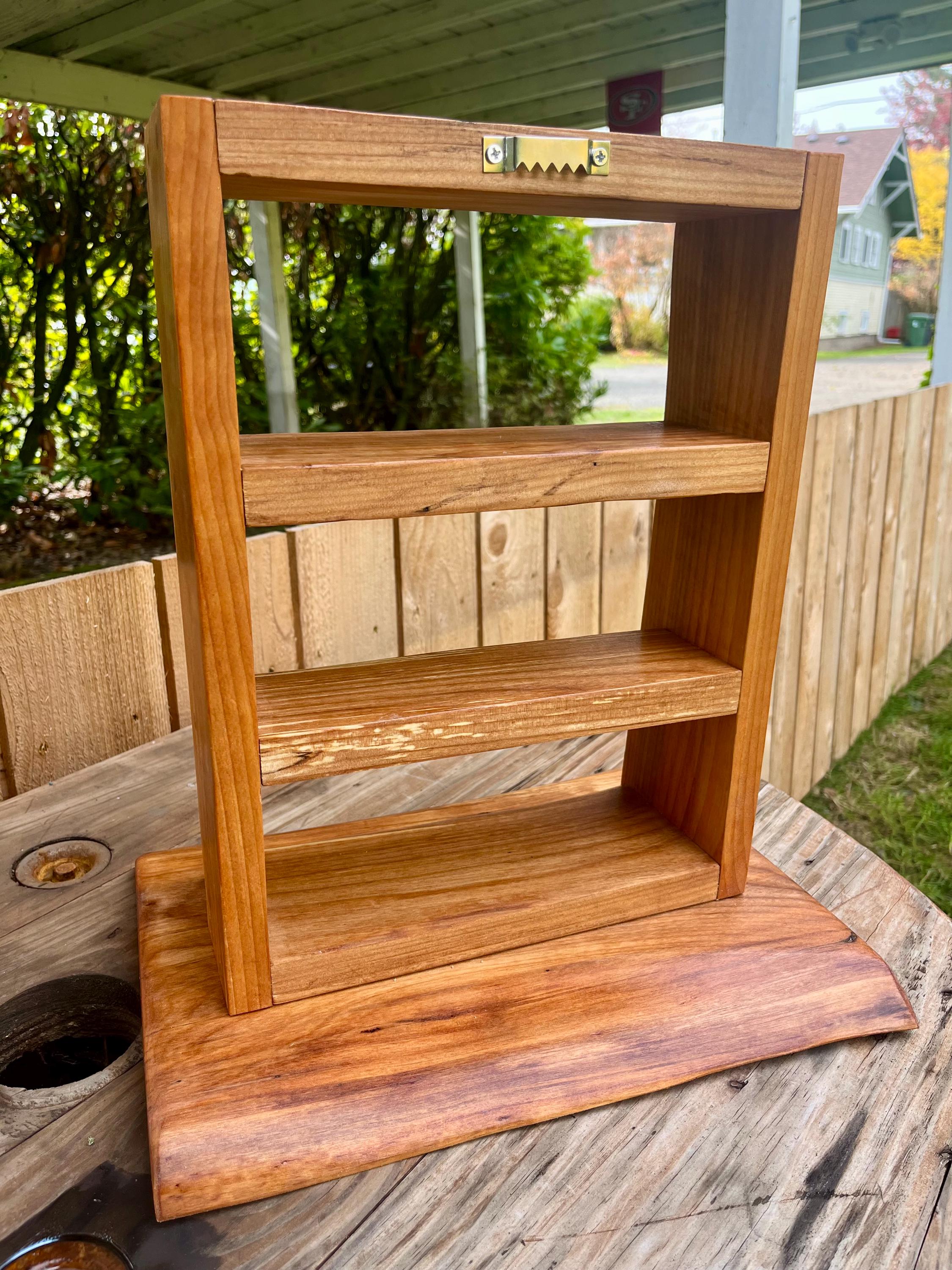 Live-Edge Alder Wood Shelf | Handmade Rustic Desk or Wall Decor