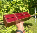 Handmade Walnut & Purpleheart Jewelry Box: Locally Grown Wood, Unique Design