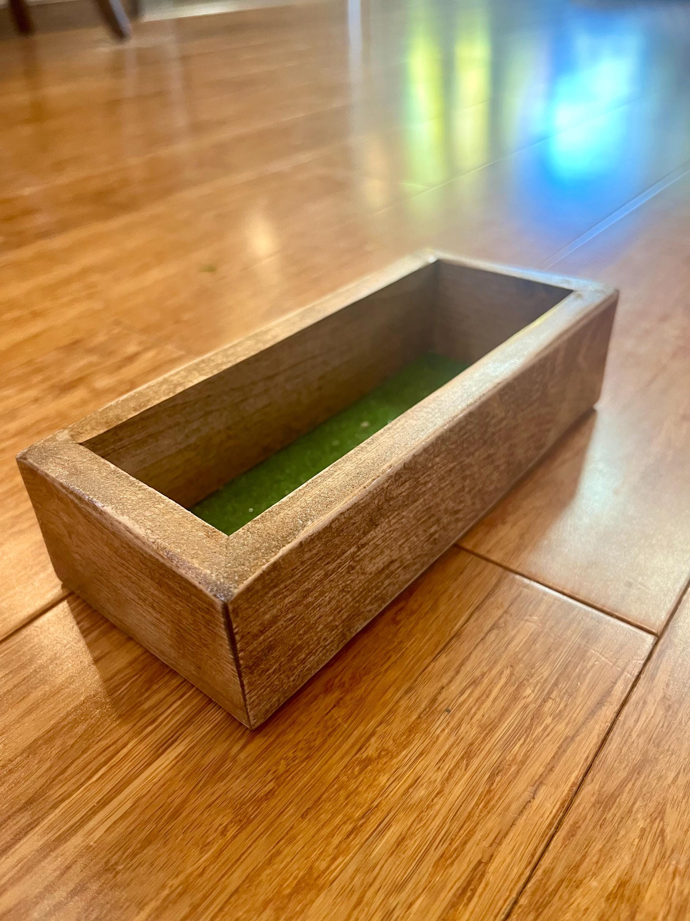 Handmade Plum Wood Jewelry Tray | Live-Edge with Green Felt