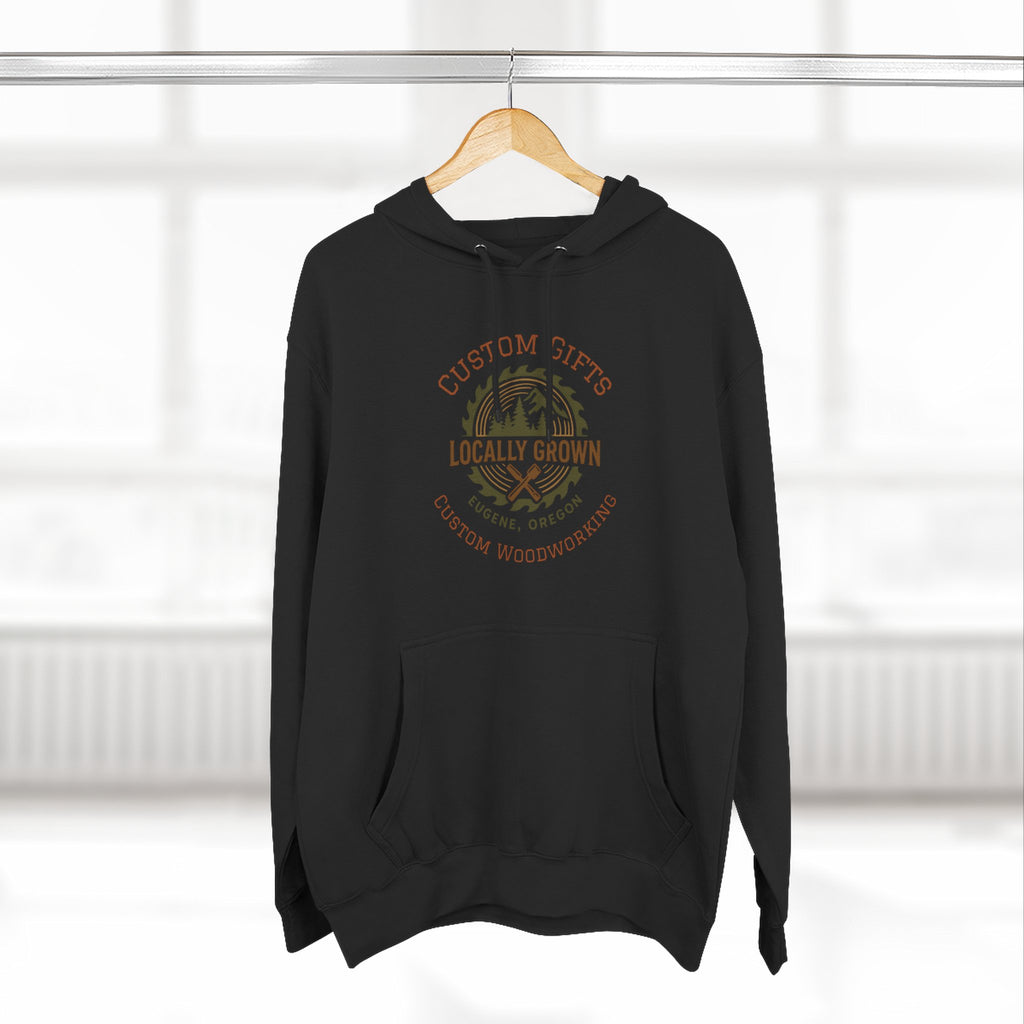 Locally Grown Gifts Branded Three-Panel Fleece Hoodie