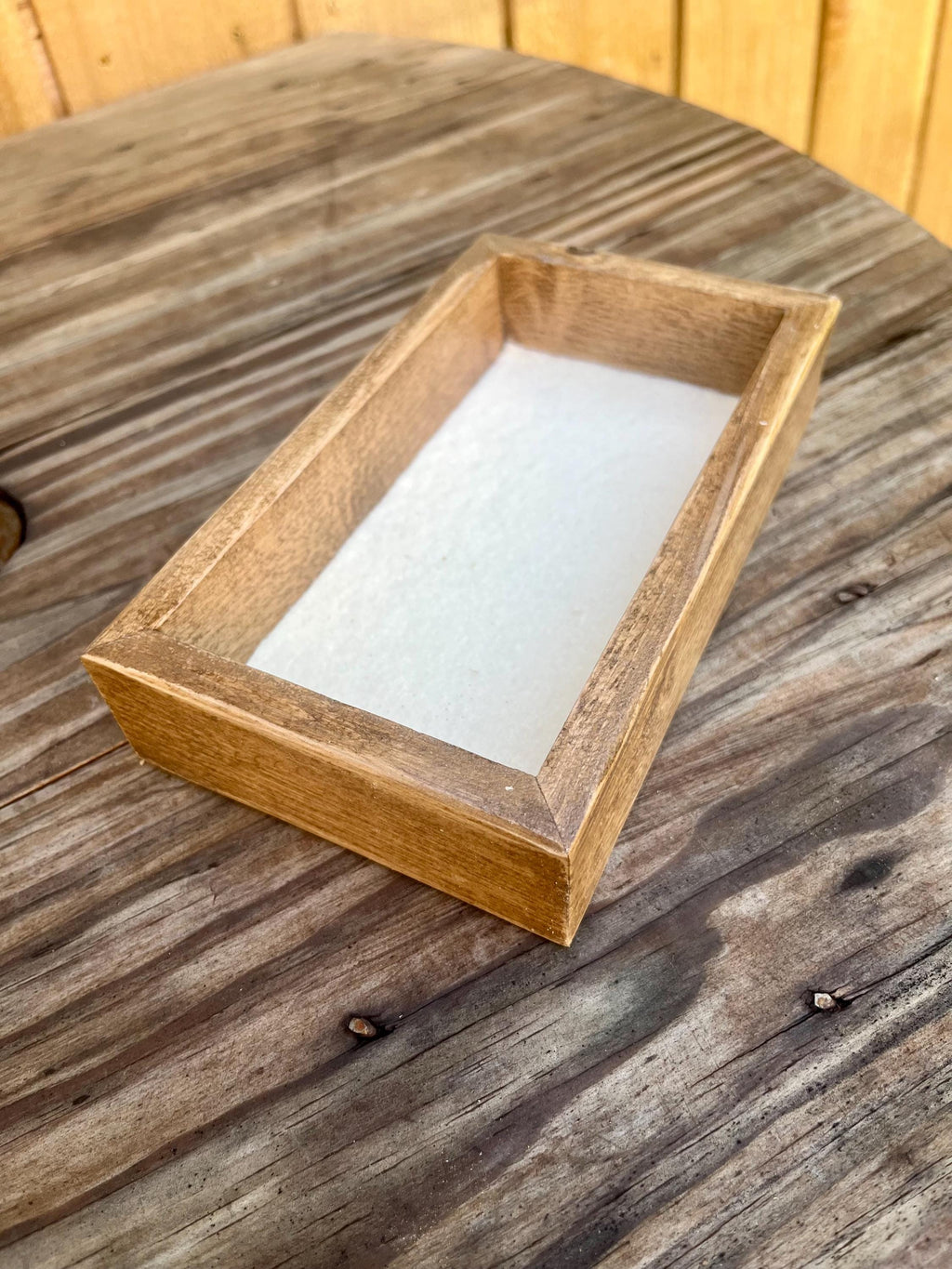 Handcrafted Plum Wood Jewelry Tray | Live-Edge, Felt-Lined Catchall