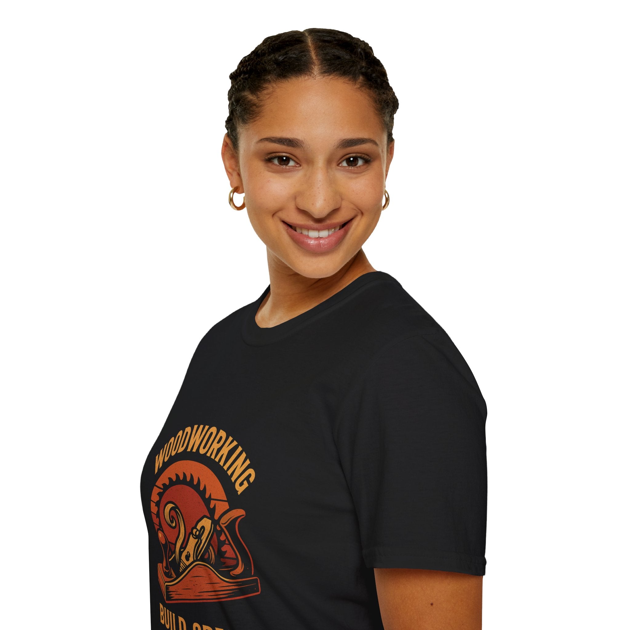 Woodworking...Build Create Unisex Softstyle T-Shirt