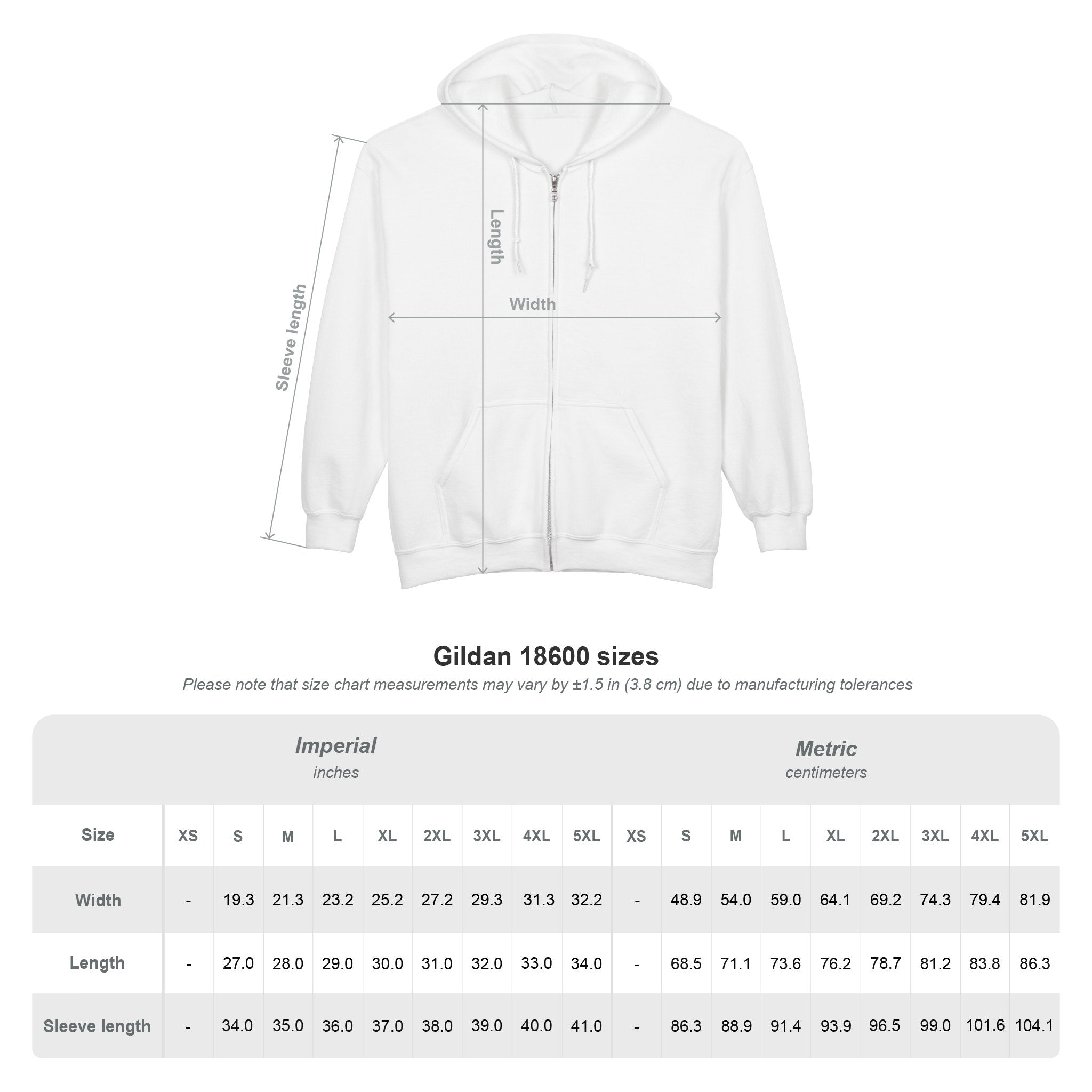 Locally Grown Gifts Branded Unisex Heavy Blend™ Full Zip Hooded Sweatshirt