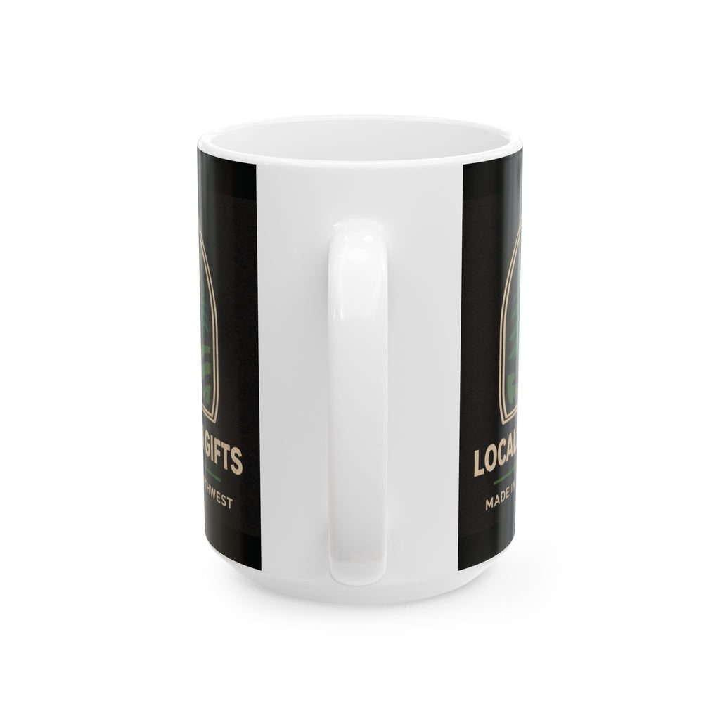 Locally Grown Gifts Branded Ceramic Mug, (15oz)