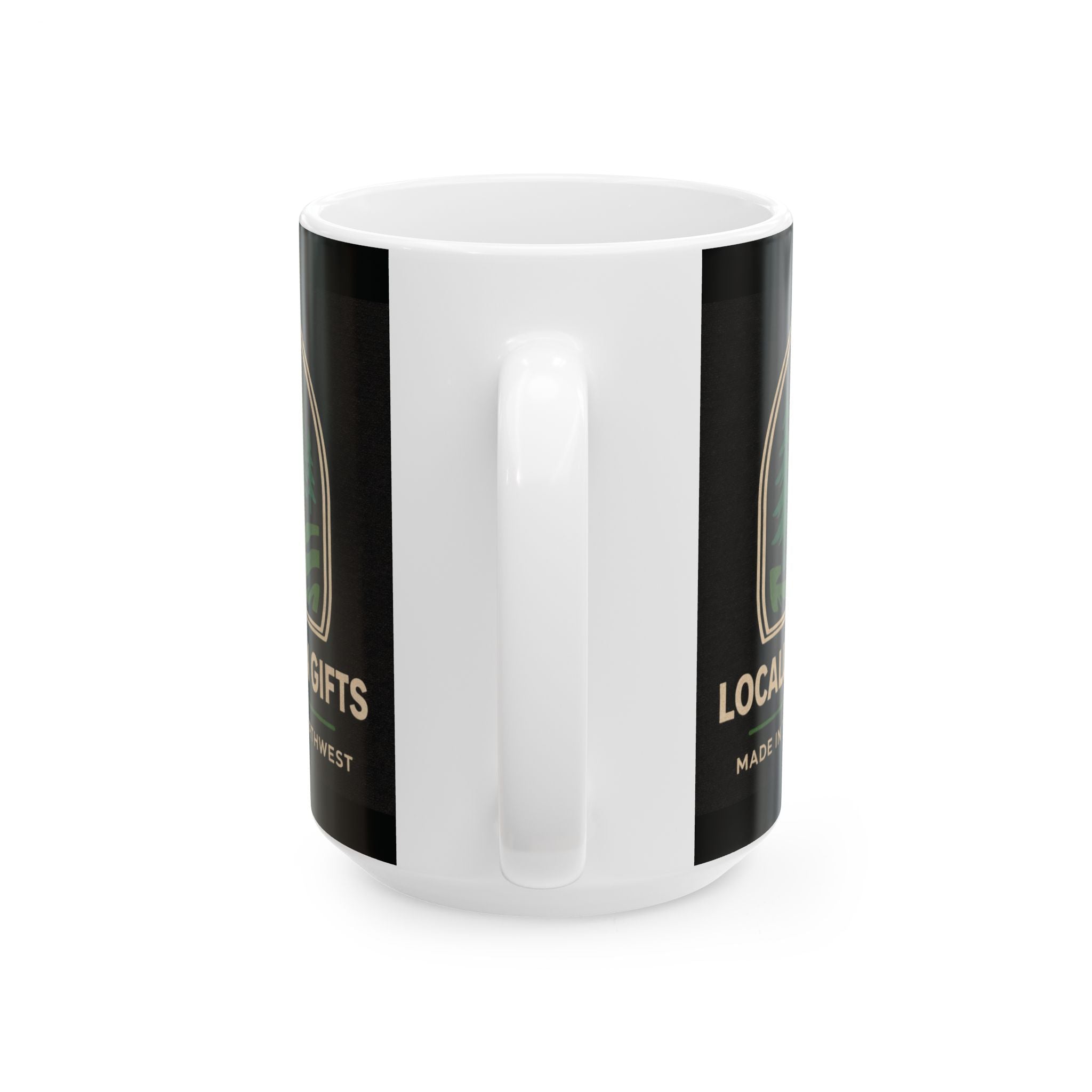 Locally Grown Gifts Branded Ceramic Mug, (15oz)