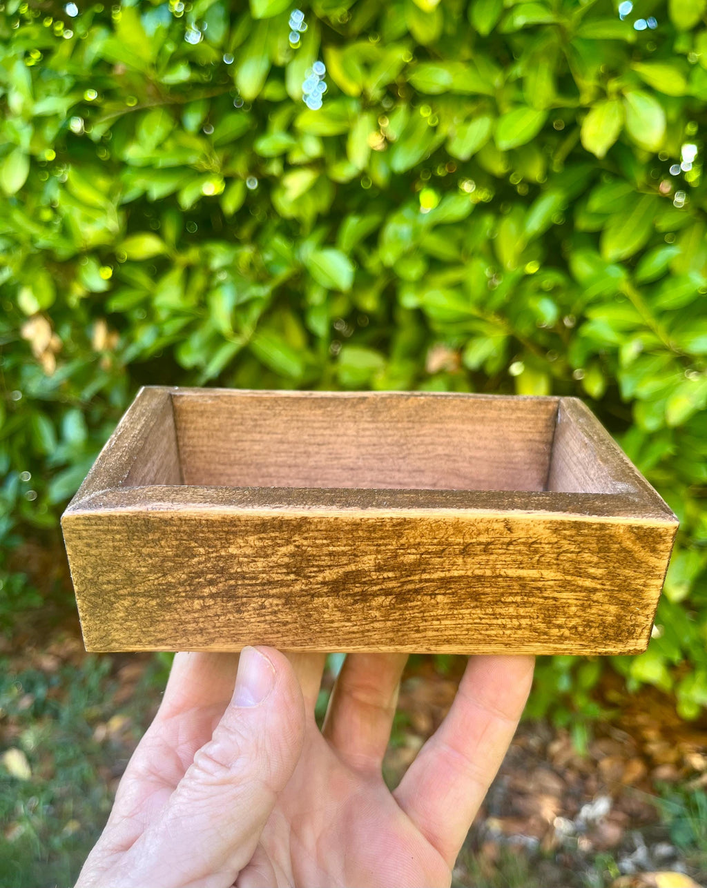 Handmade Purple Plum Wood Ring Tray | Live-Edge Trinket Dish