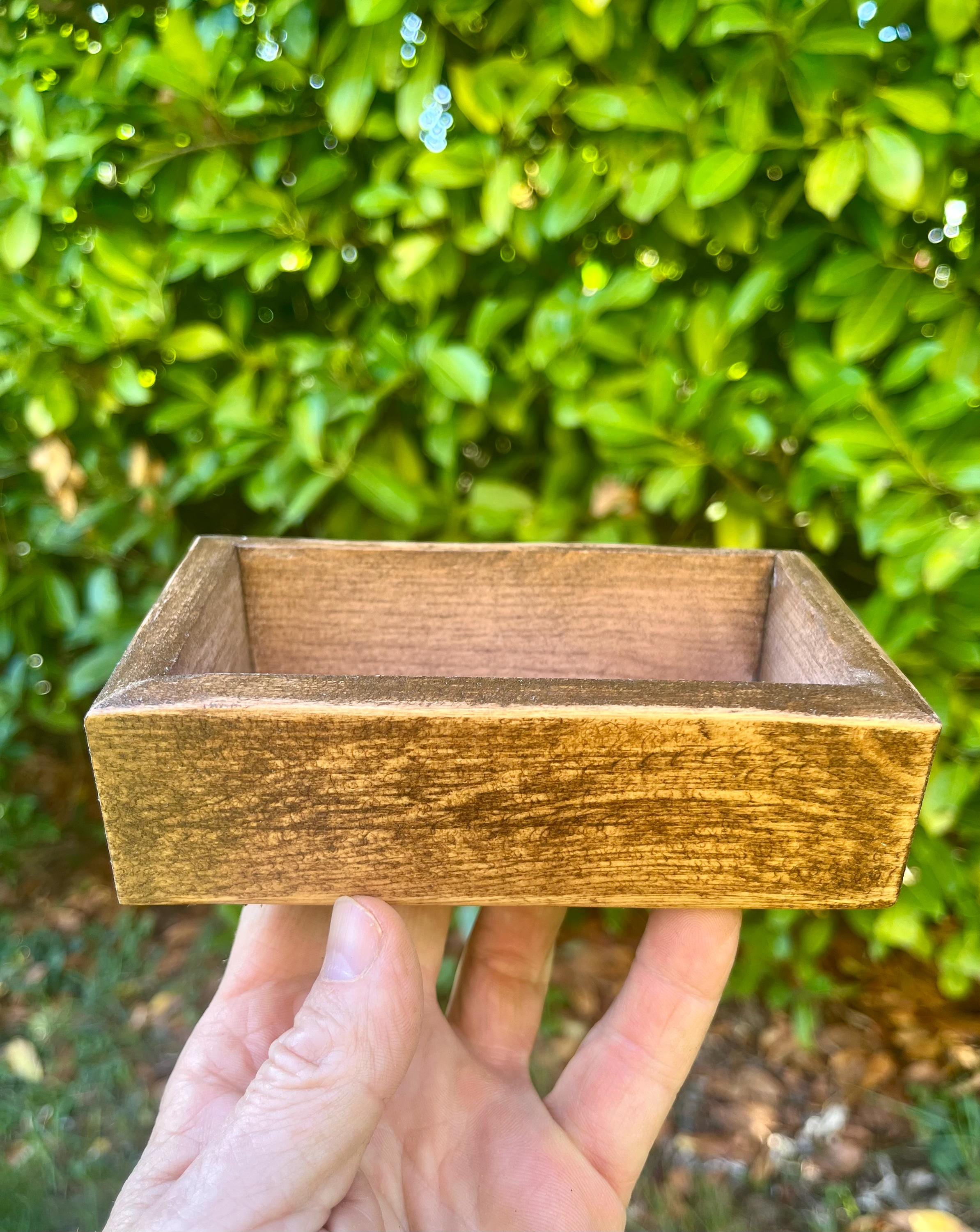 Handmade Purple Plum Wood Ring Tray | Live-Edge Trinket Dish