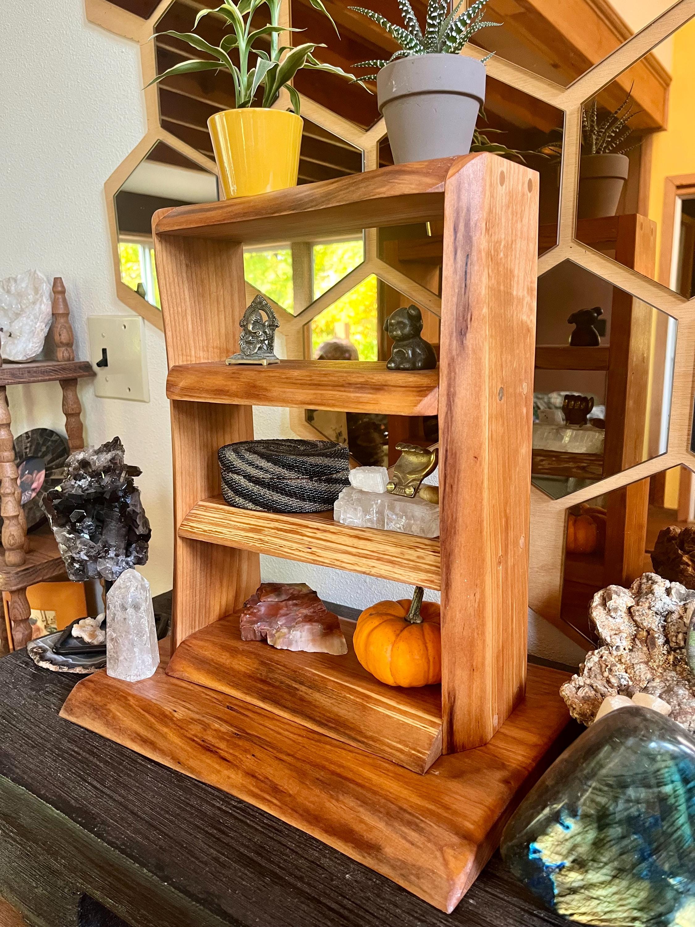 Live-Edge Alder Wood Shelf | Handmade Rustic Desk or Wall Decor