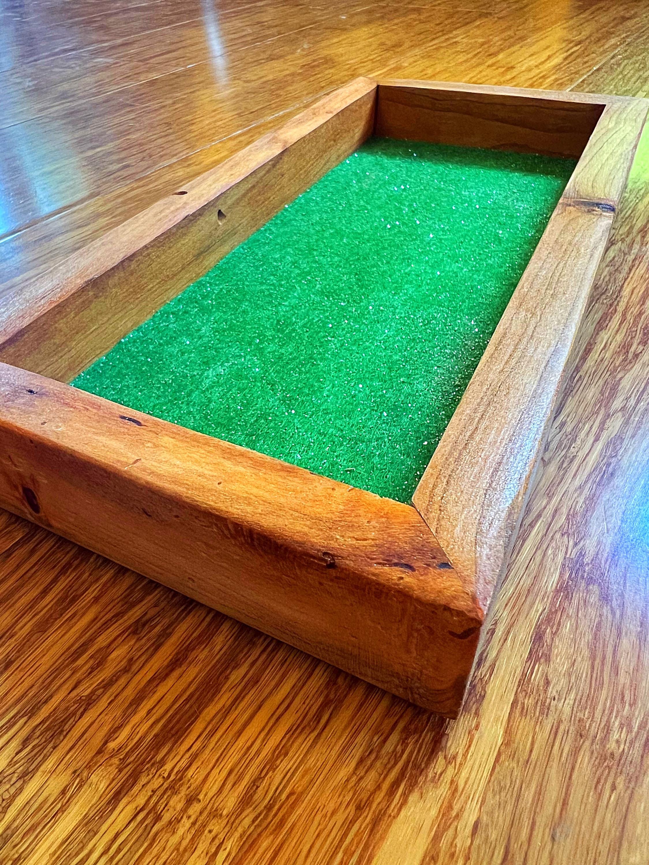 Purple Plum Wood Jewelry Tray | Handmade Wooden Ring Dish | Rustic Catchall with Felt Lining