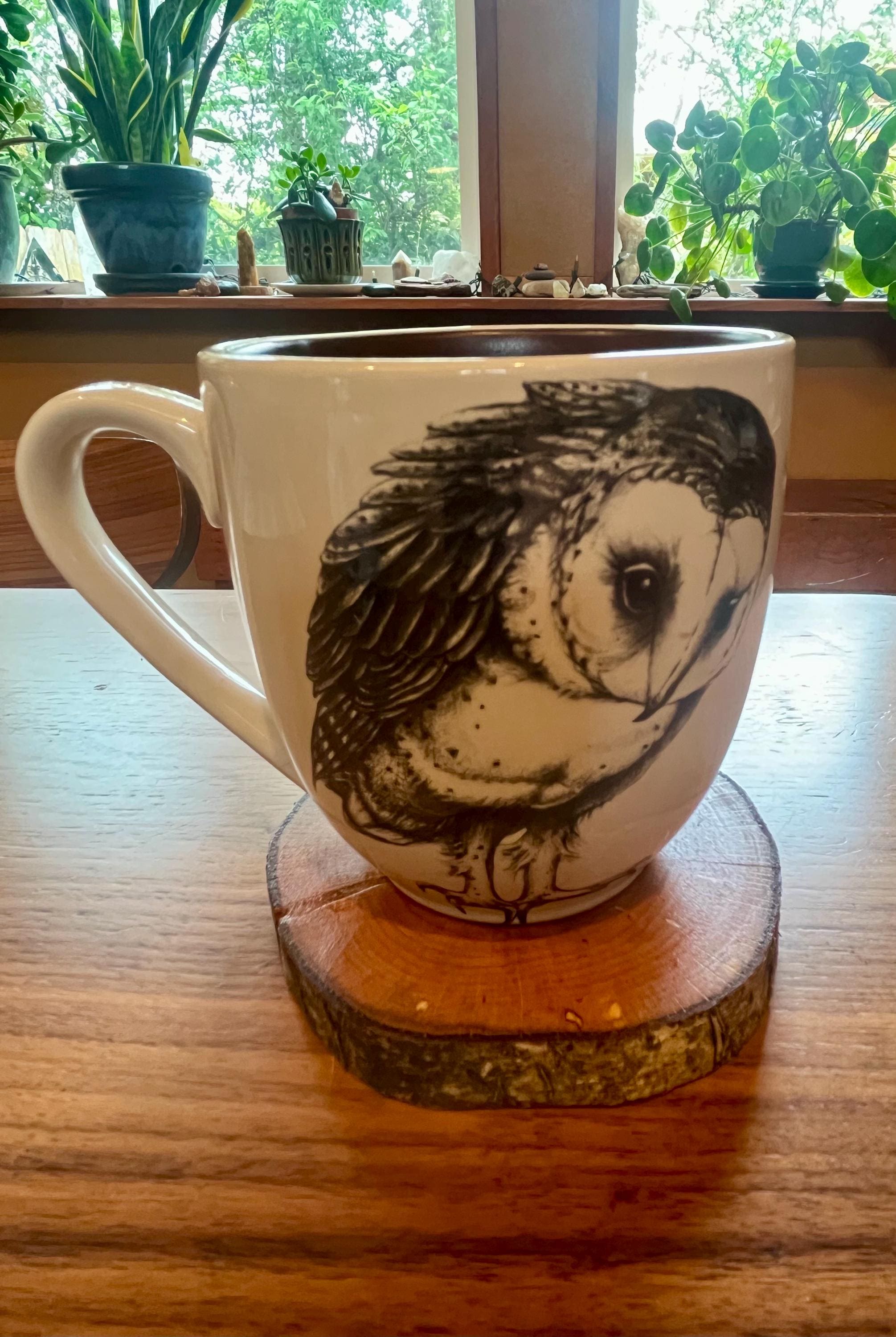 Live-Edge Wood Coasters: Rustic Hazelnut Tree Slices, Set of 4