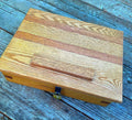 Solid Oak Locking Storage Box: Ipe Inlays, Felt Lined