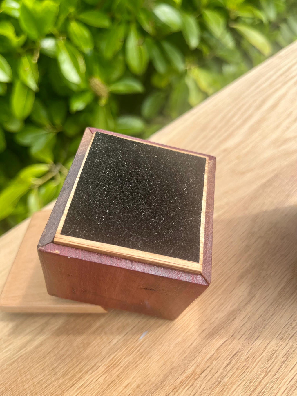 Handmade Wood Jewelry Boxes: Mahogany, Purpleheart & Walnut, Maple Lids - Set of 2