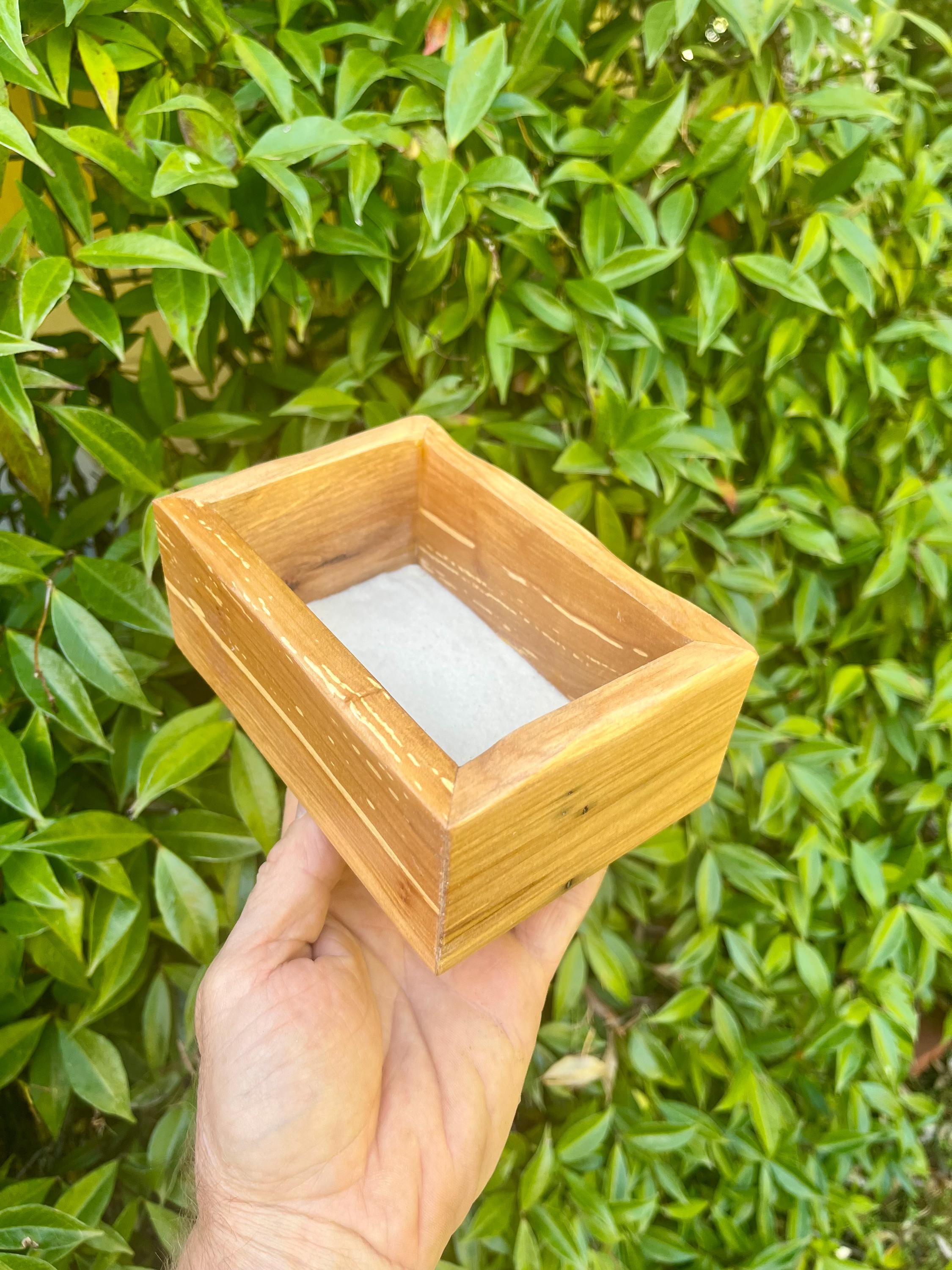 Handmade Apple Wood Keepsake Box | Live-Edge Ring Box
