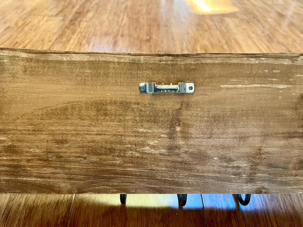 Live-Edge Apple Wood Key Holder: Rustic 3-Hook Organizer