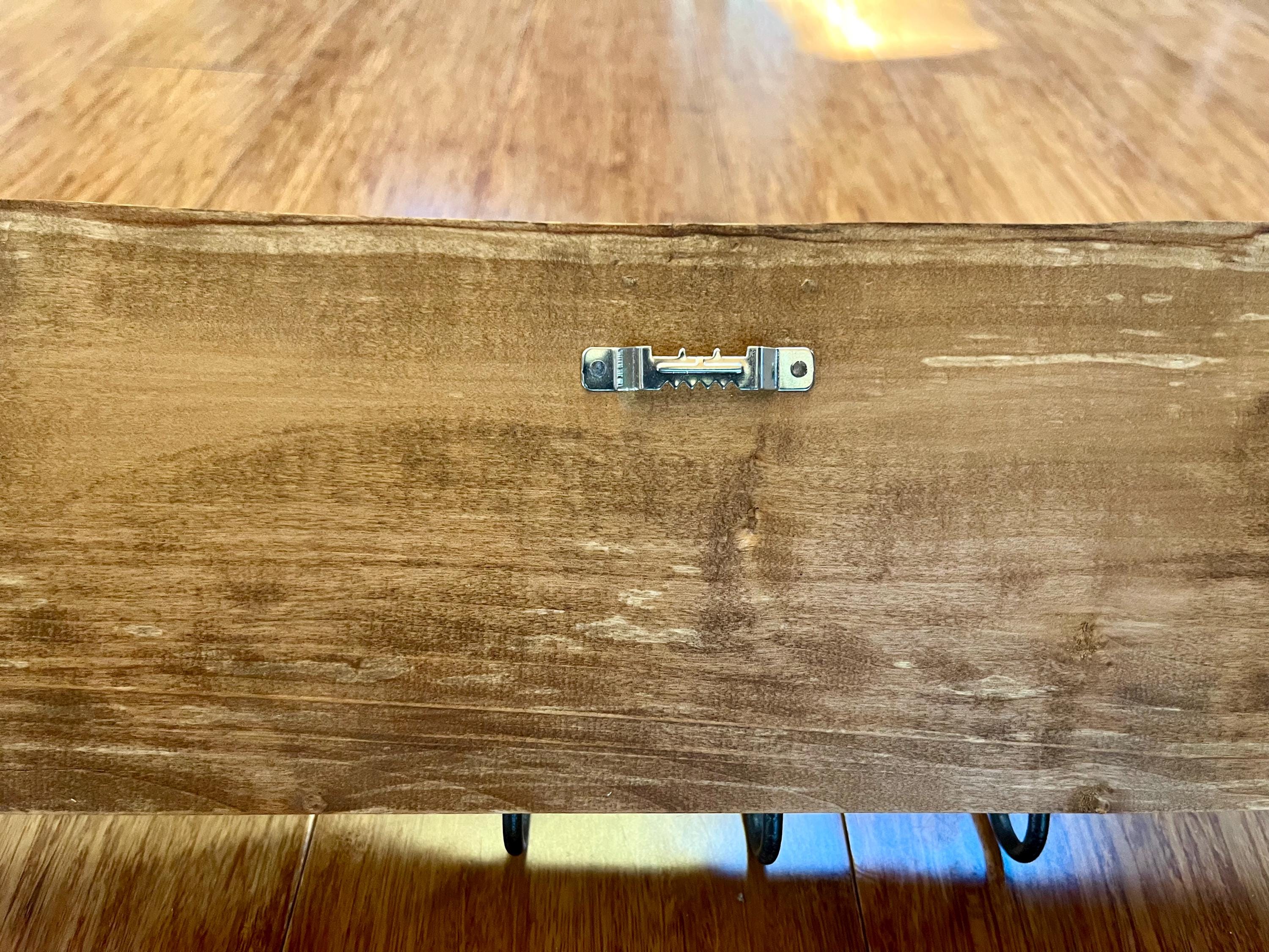 Live-Edge Apple Wood Key Holder: Rustic 3-Hook Organizer