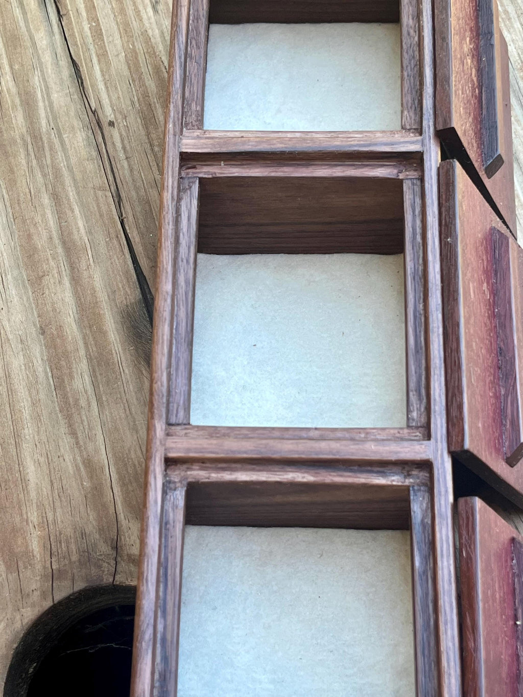 Handmade Walnut & Purpleheart Jewelry Box: Locally Grown Wood, Unique Design