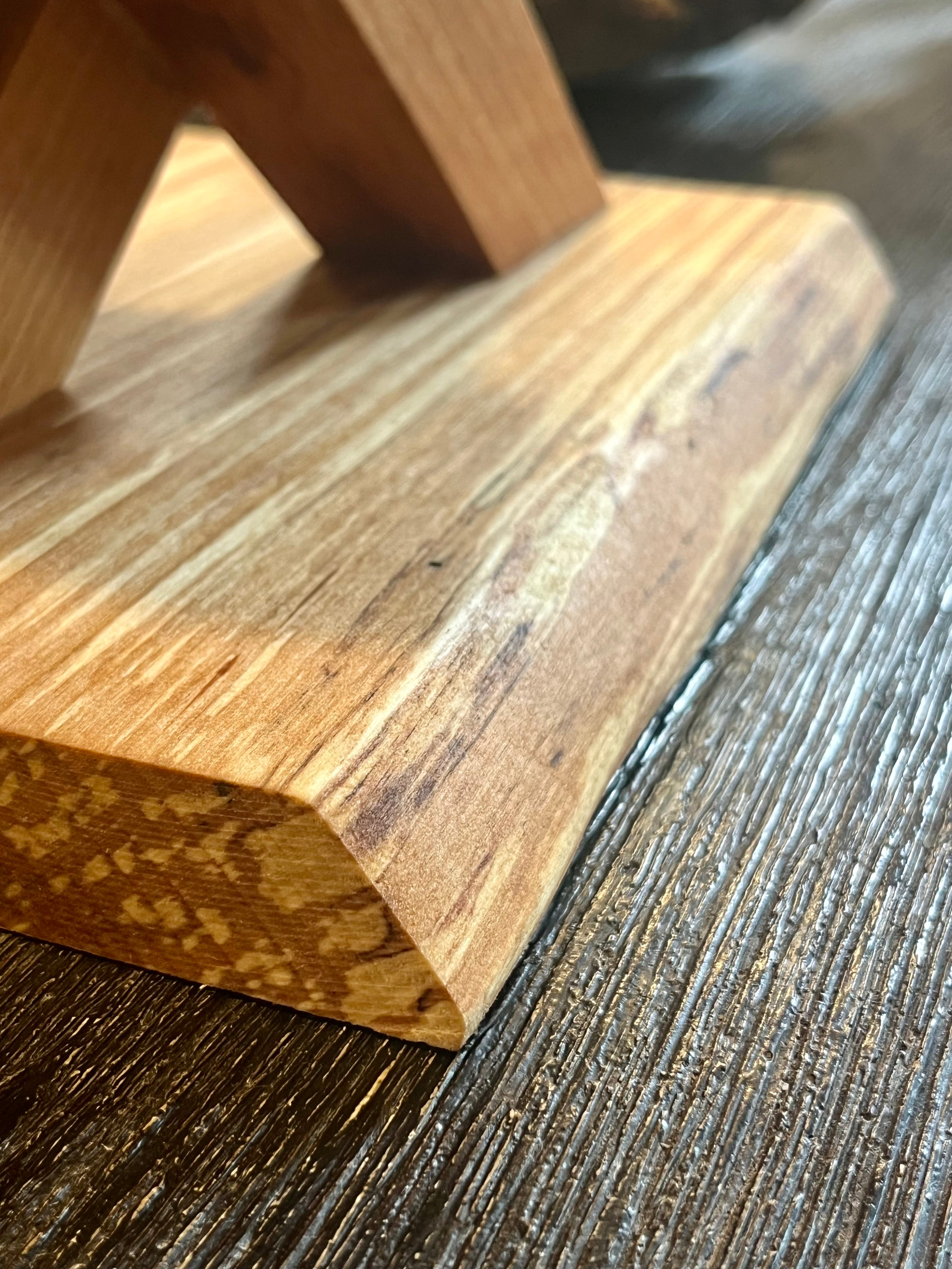 Live-Edge Alder & Apple Wood Plant Stand