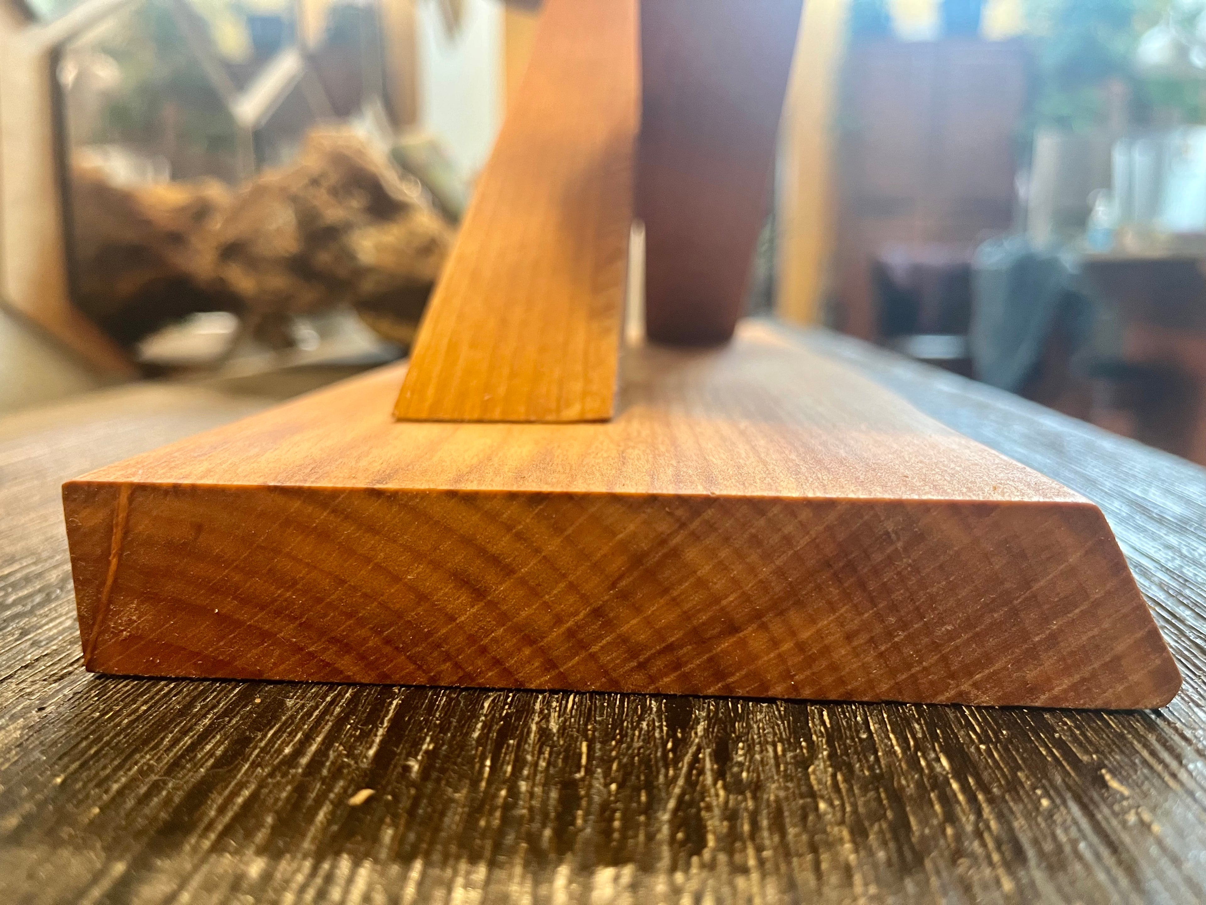 Handcrafted Apple & Alder Wood Plant Display Stand