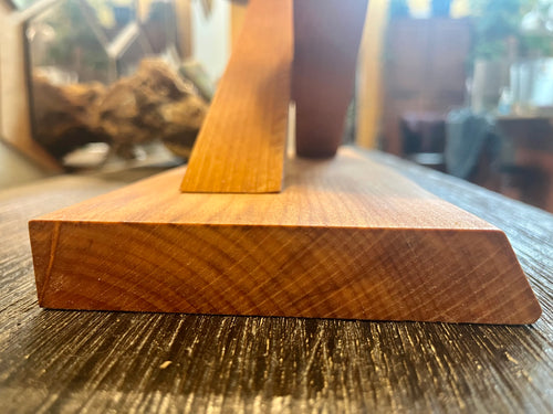 Handcrafted Apple & Alder Wood Plant Display Stand