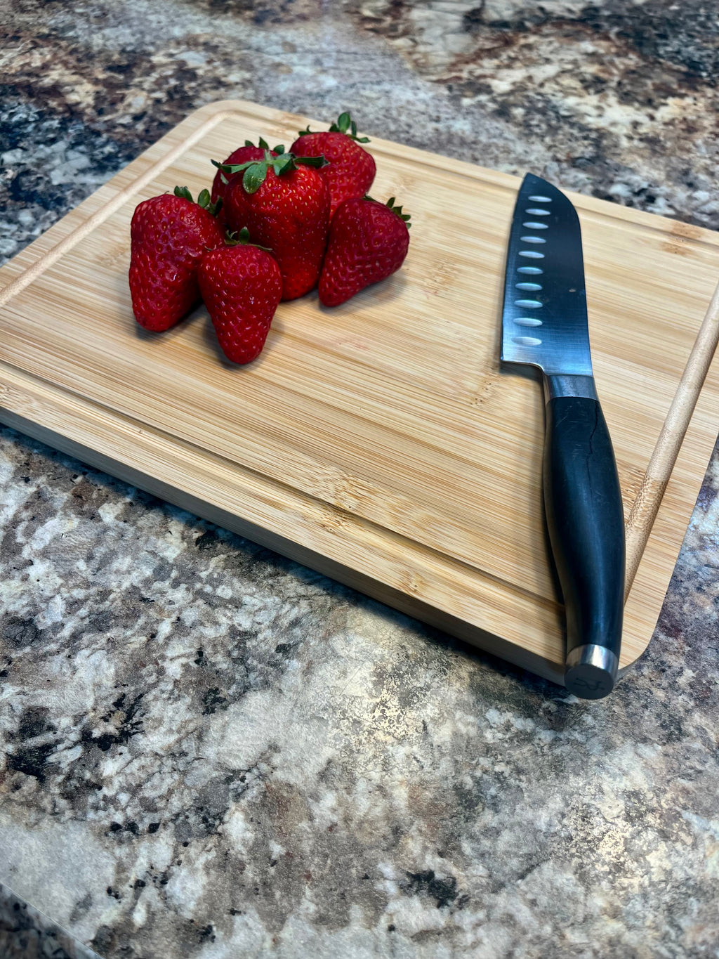 Bamboo Cutting Board with Nonslip Feet and Juice Groove *Includes Custom Engraving