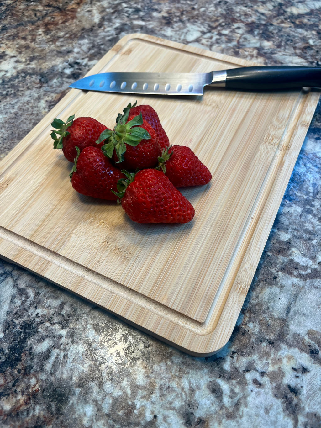 Bamboo Cutting Board with Nonslip Feet and Juice Groove *Includes Custom Engraving