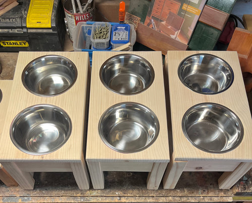 Elevated Dog Food Dishes - Medium