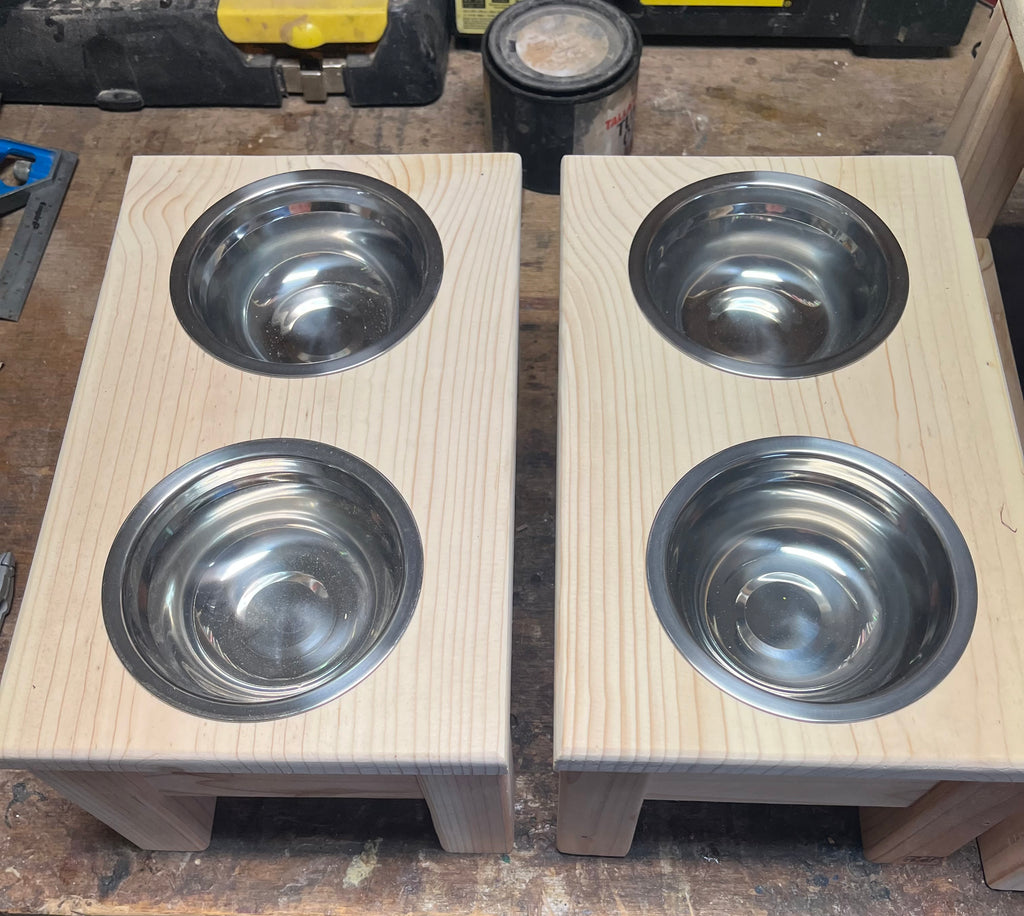 Elevated Dog Food Dishes - Medium