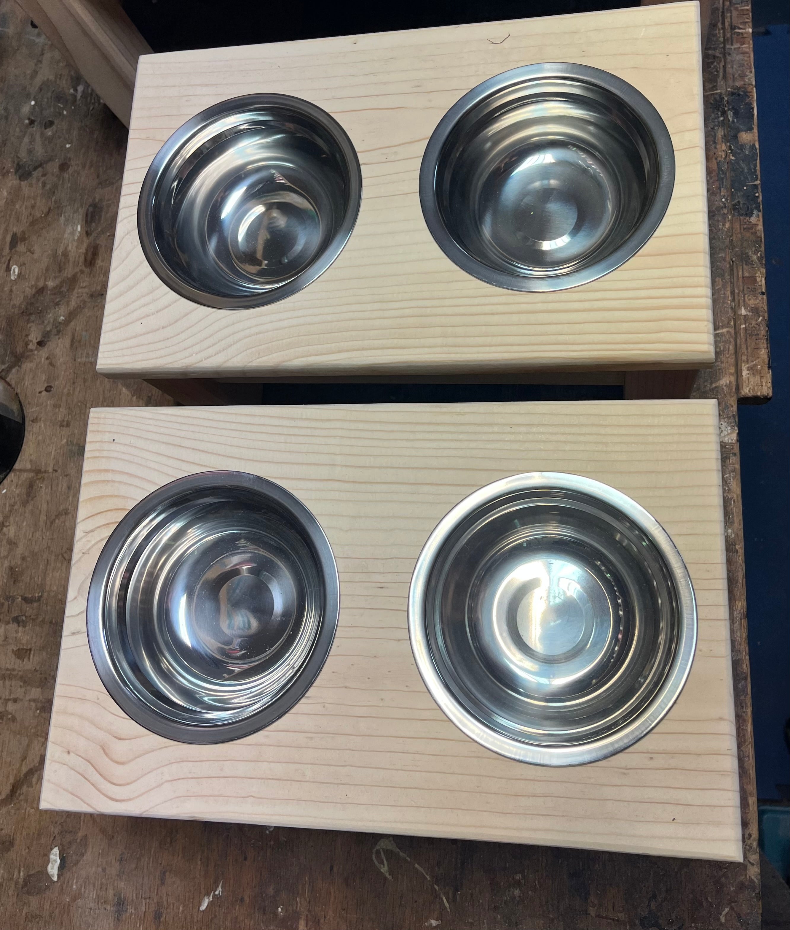 Elevated Dog Food Dishes - Large Single Bowl