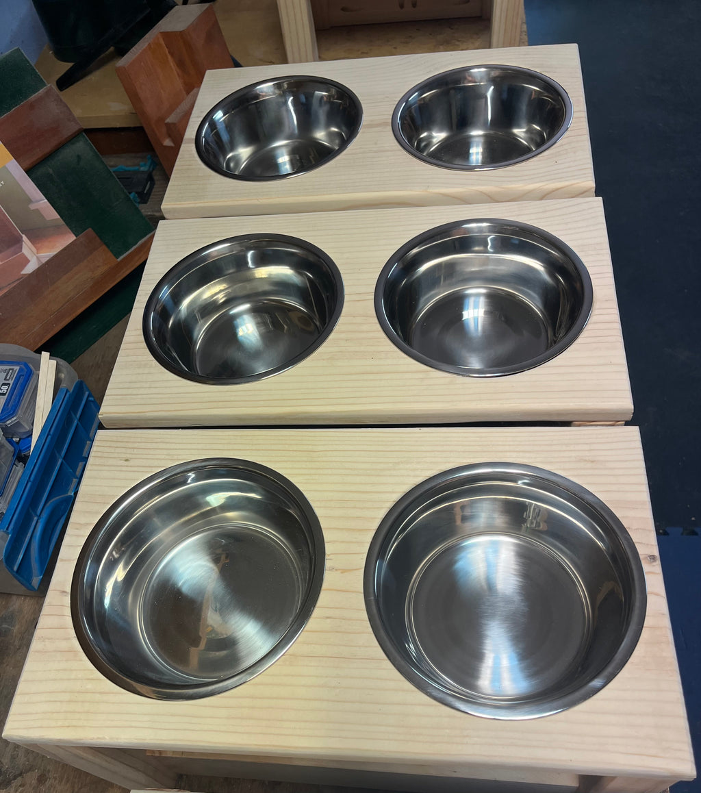 Elevated Dog Food Dishes - Medium