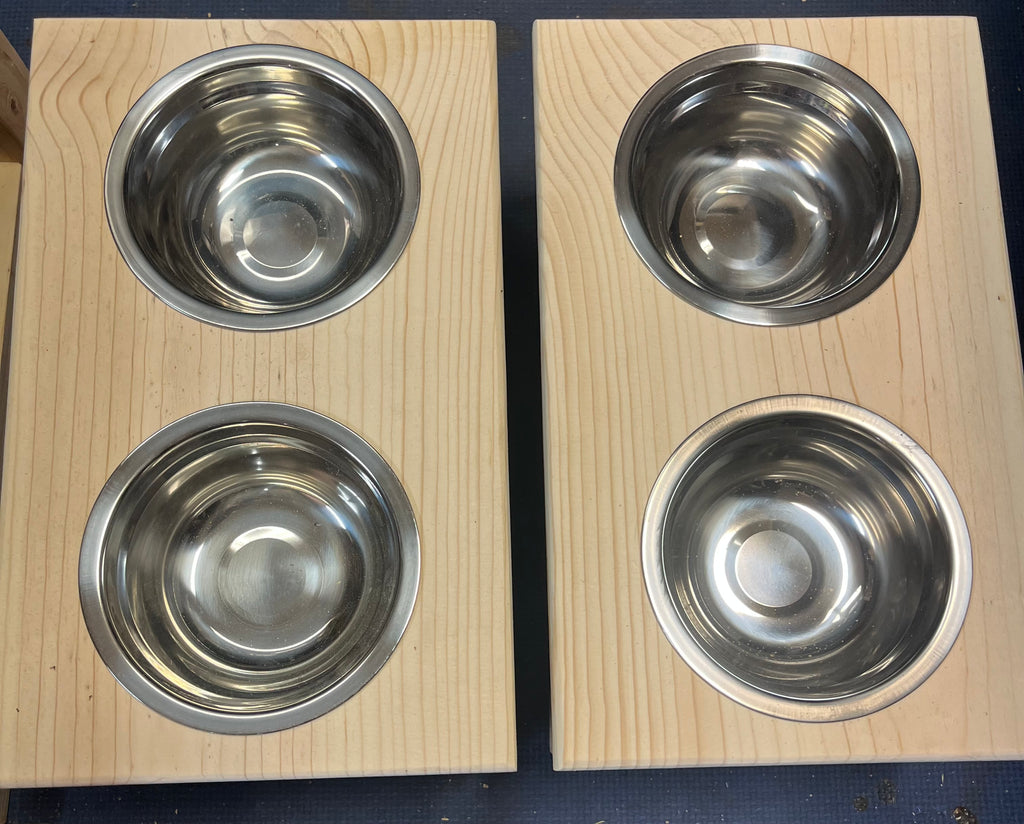 Elevated Dog Food Dishes - Medium
