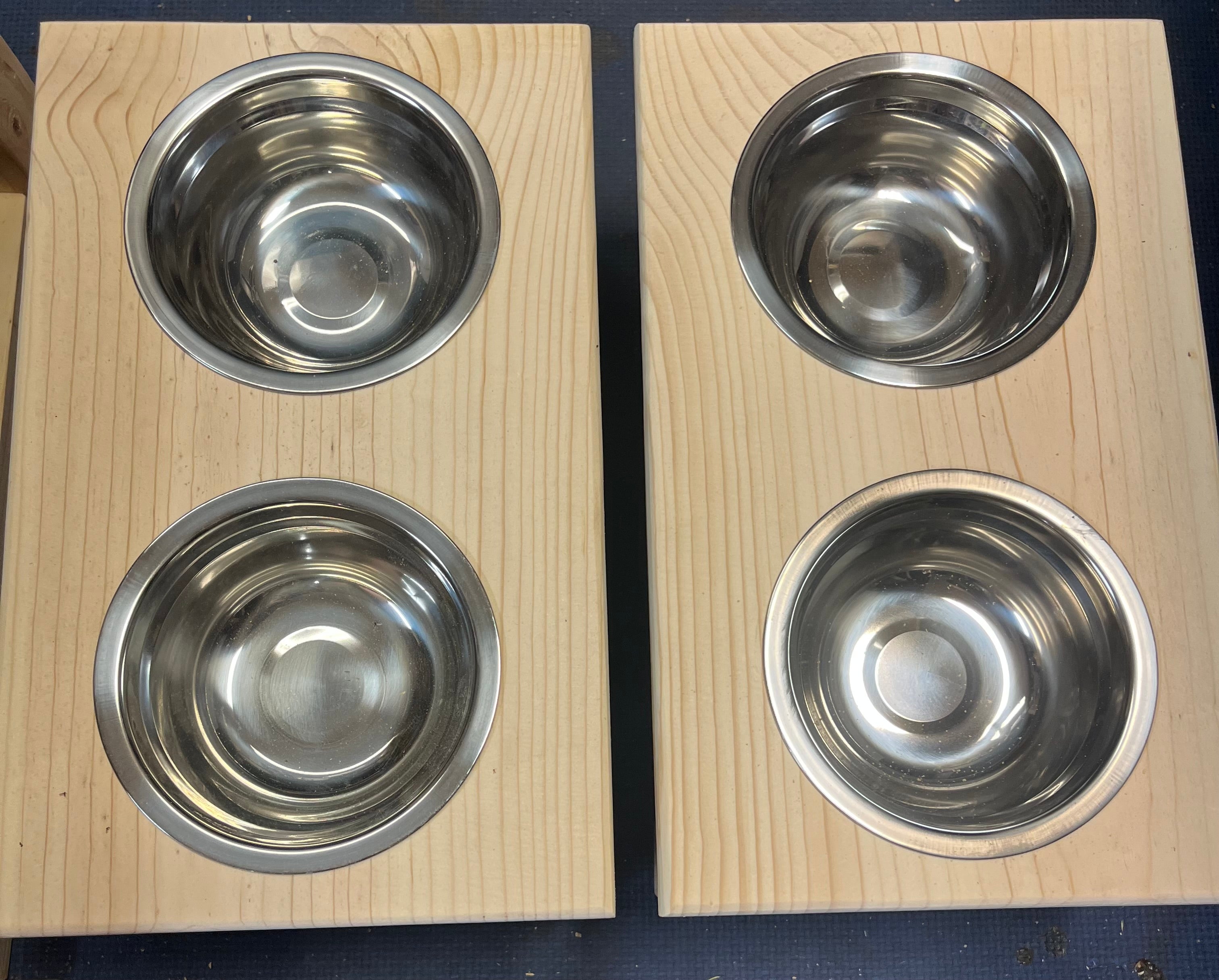 Elevated Dog Food Dishes - Medium