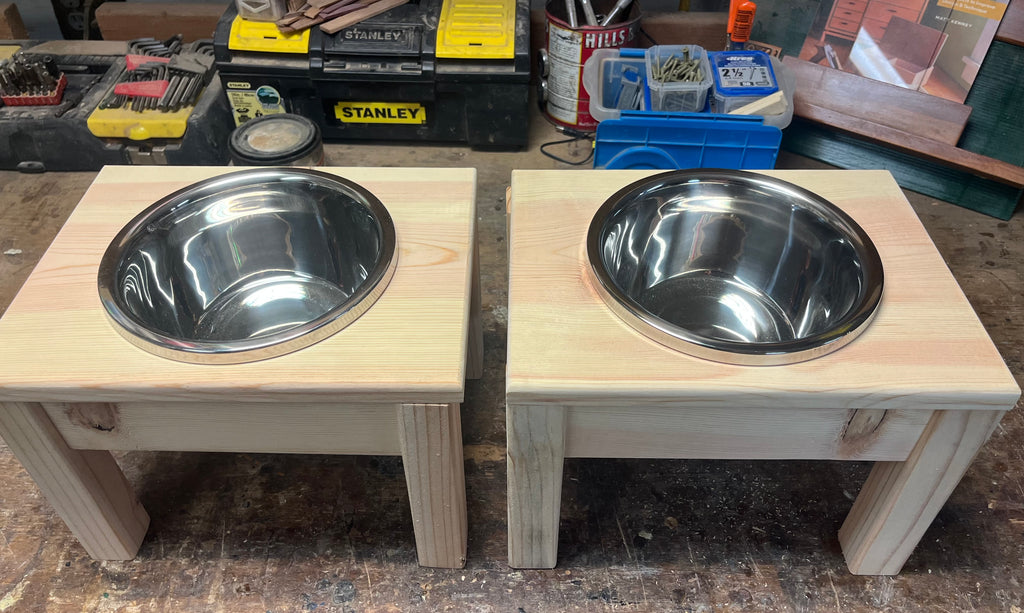Elevated Dog Food Dishes - Large Single Bowl