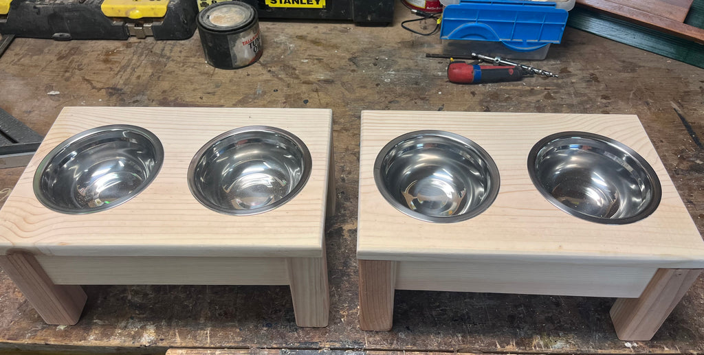 Elevated Dog Food Dishes - Medium