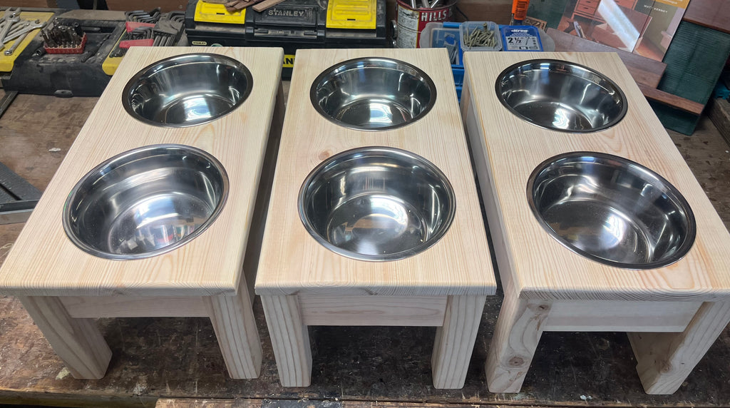Elevated Dog Food Dishes - Medium