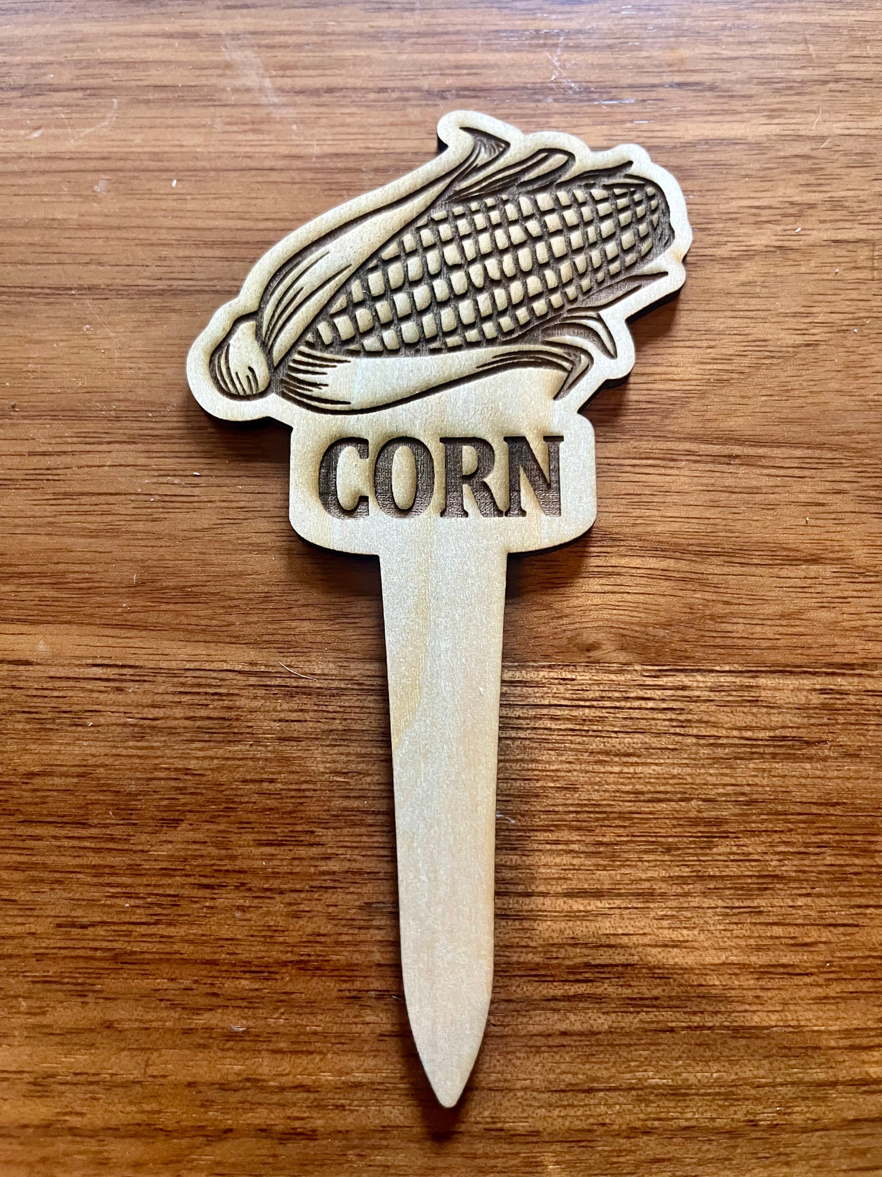 Handcrafted Engraved Wooden Garden Markers