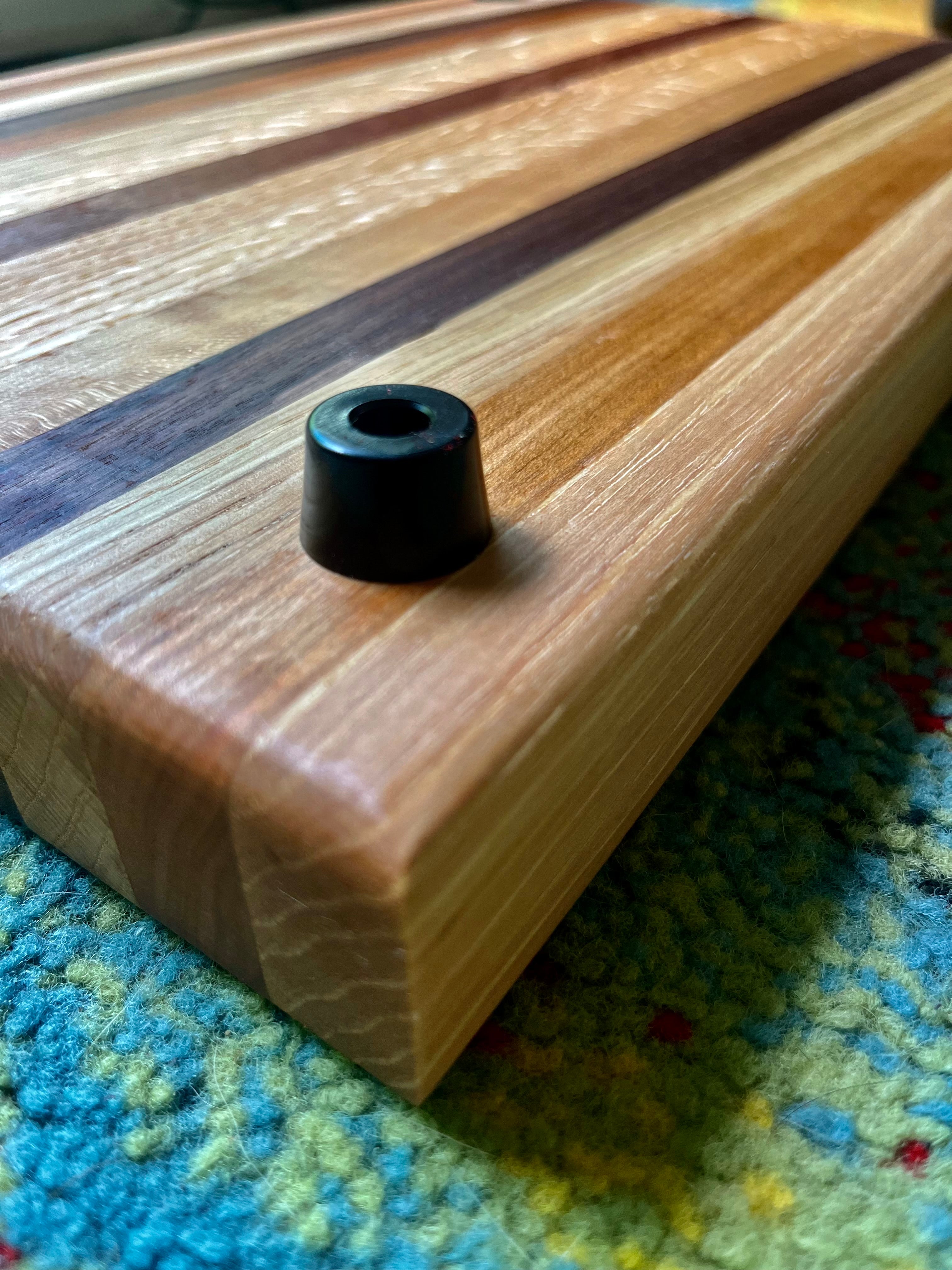 Handcrafted Edge Grain Cutting Board – 1.5” Thick Hardwood Board with Juice Groove